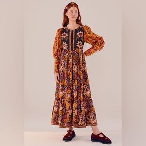 FARM RIO Flowers garden maxi dress